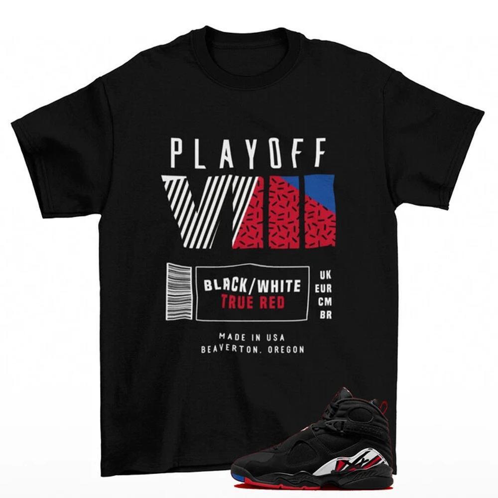 Box Label Playoffs Shirt To Match Jordan 8 Retro Playoffs